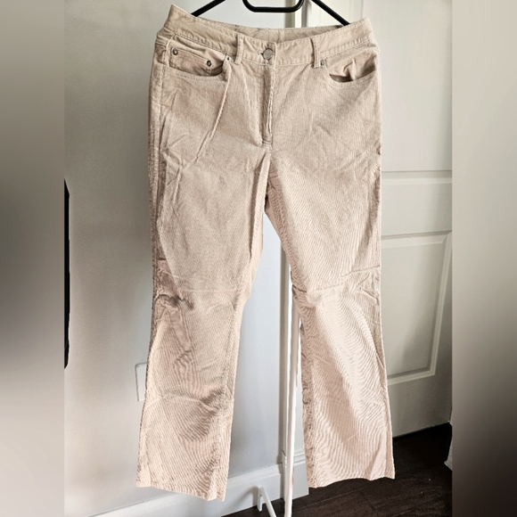 Tan Corduroy High Waisted Straight Leg Pants - Picture 2 of 8